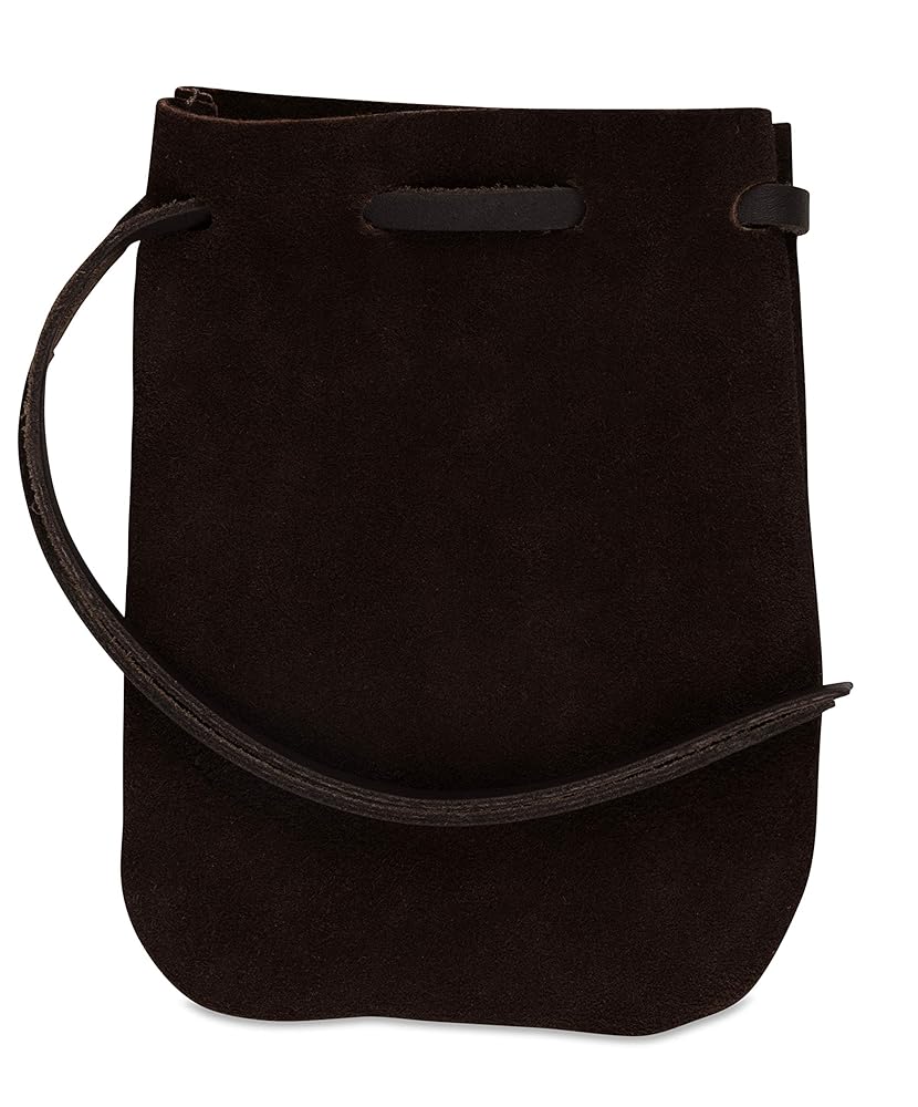 Nabob Leather Leather Drawstring Pouch, Coin Bag, Medicine